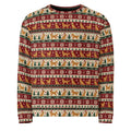 Golden Fair Isle Christmas Sweatshirt — Ghost Front