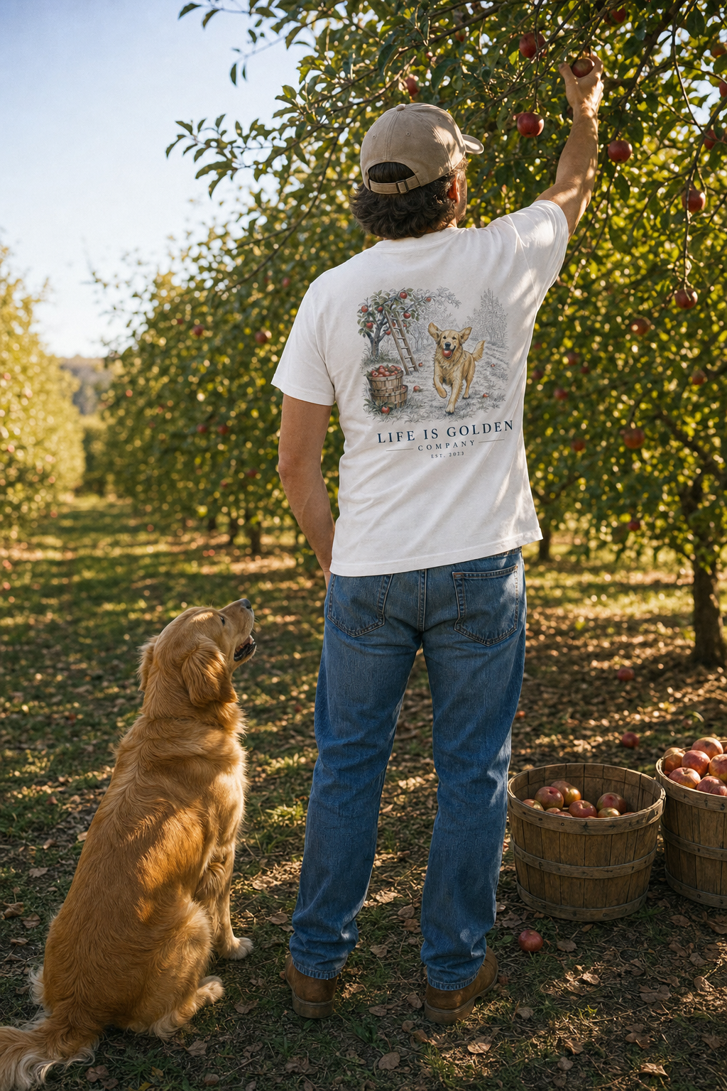 The Orchard Run Tee — lifestyle