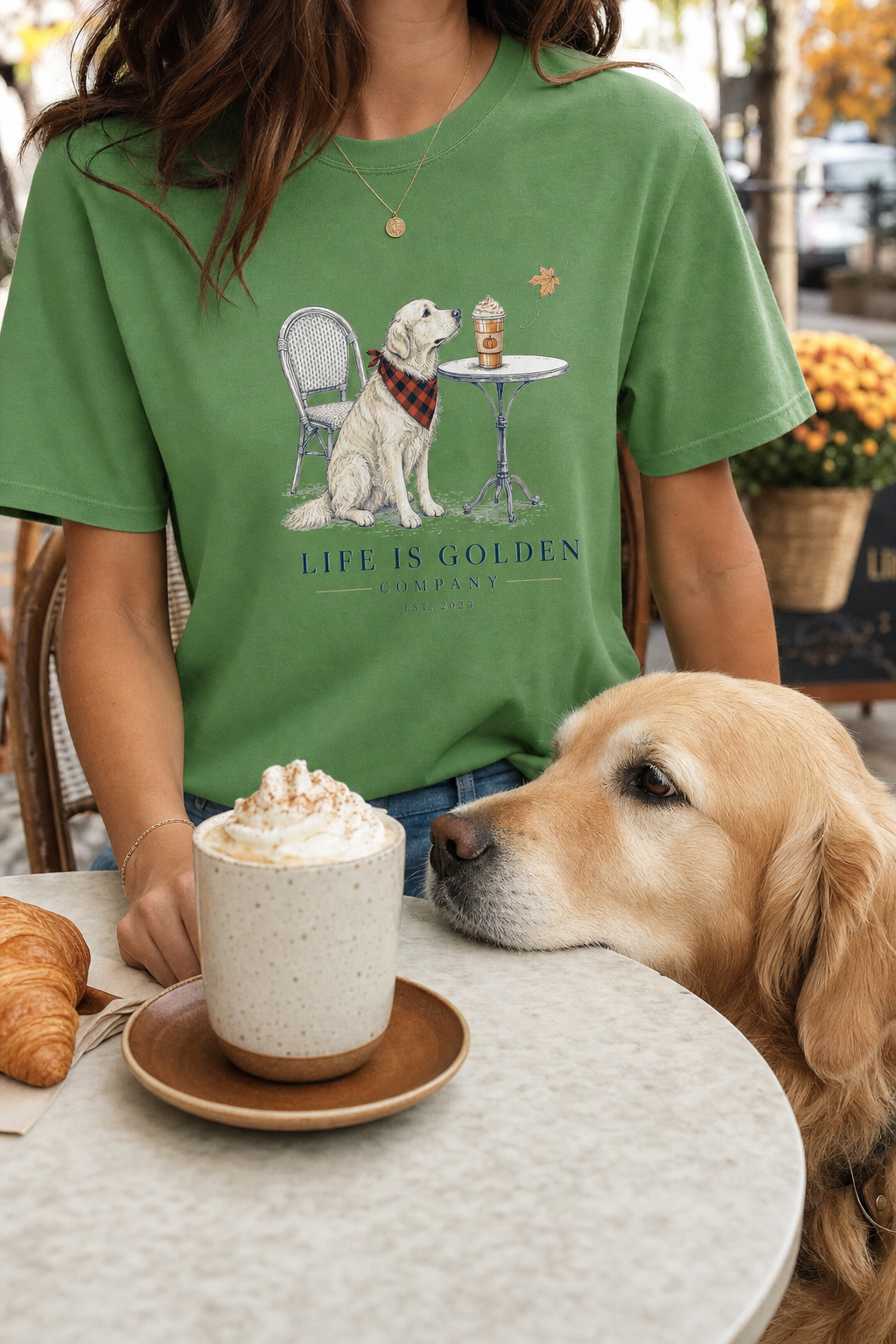 The Pumpkin Spice Women's Tee — lifestyle