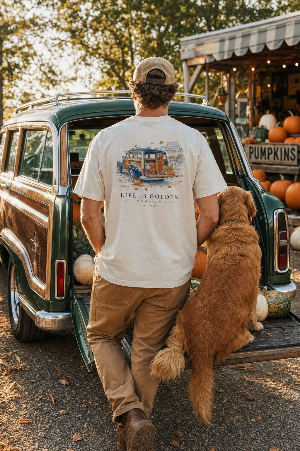 The Woody Tee — lifestyle