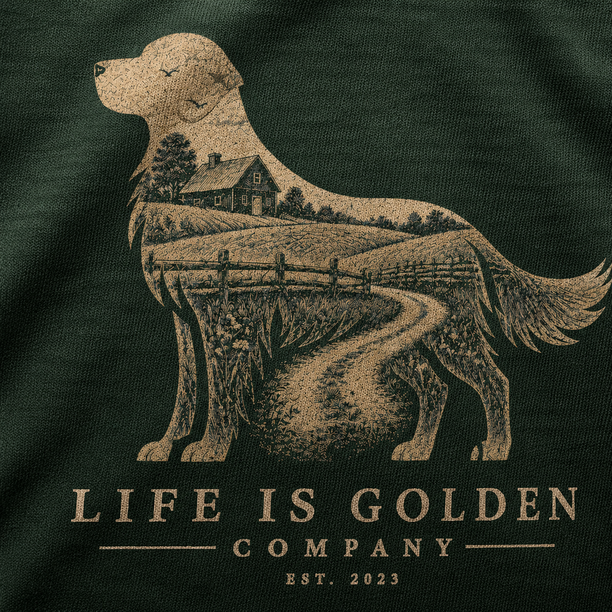 By the time the barn light comes on, the golden is already waiting at the gate.