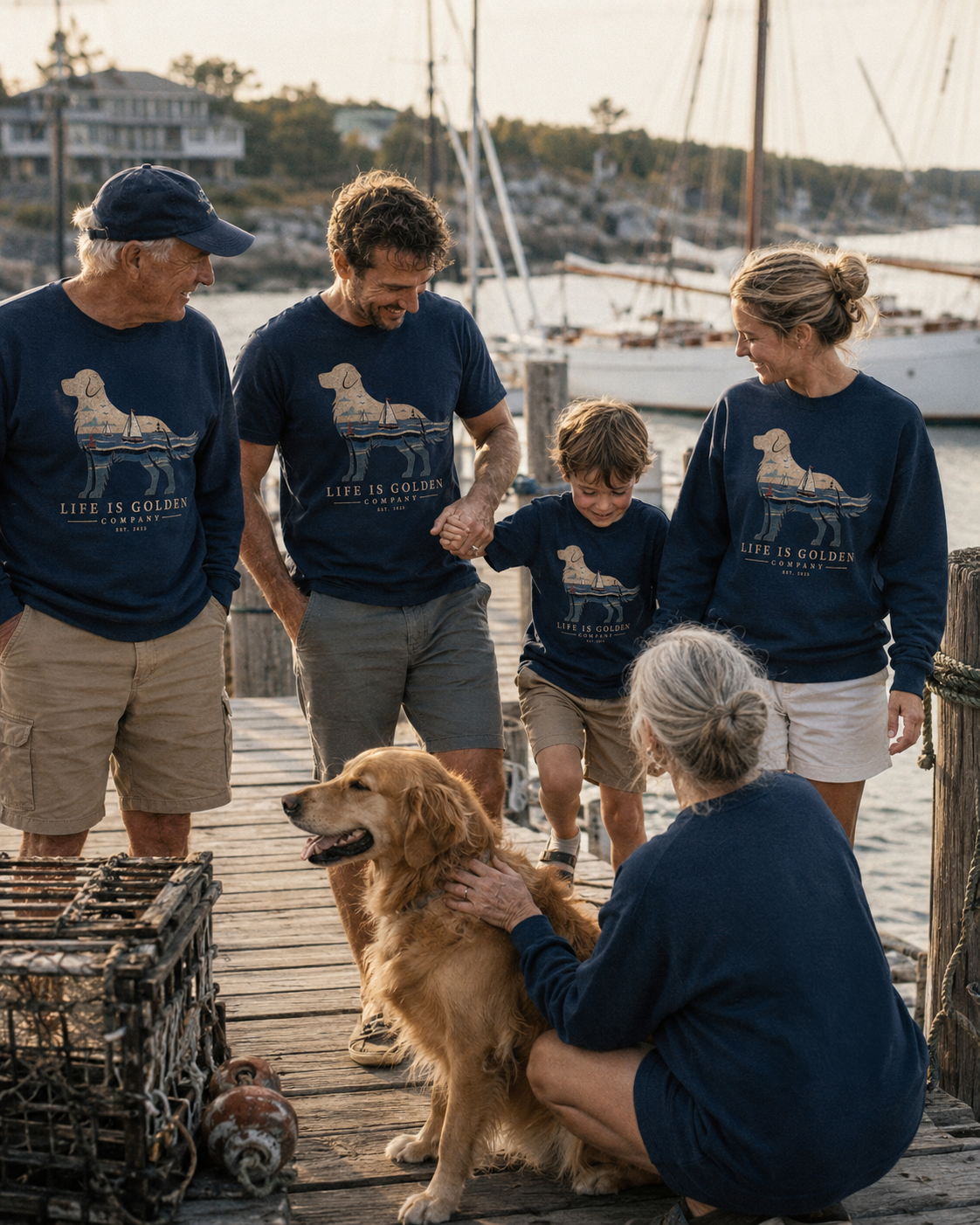 the harbor · three generations, one first mate