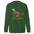 The Homestead Golden Crewneck — Forest Green