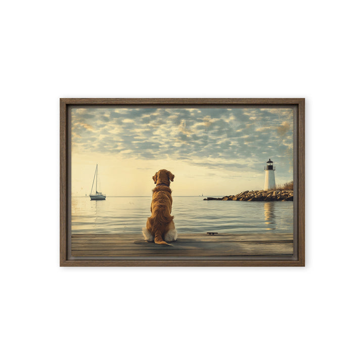 Silence Is Golden - 18"x12" Framed Canvas