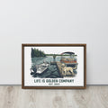 Minnesota Fishing Framed canvas