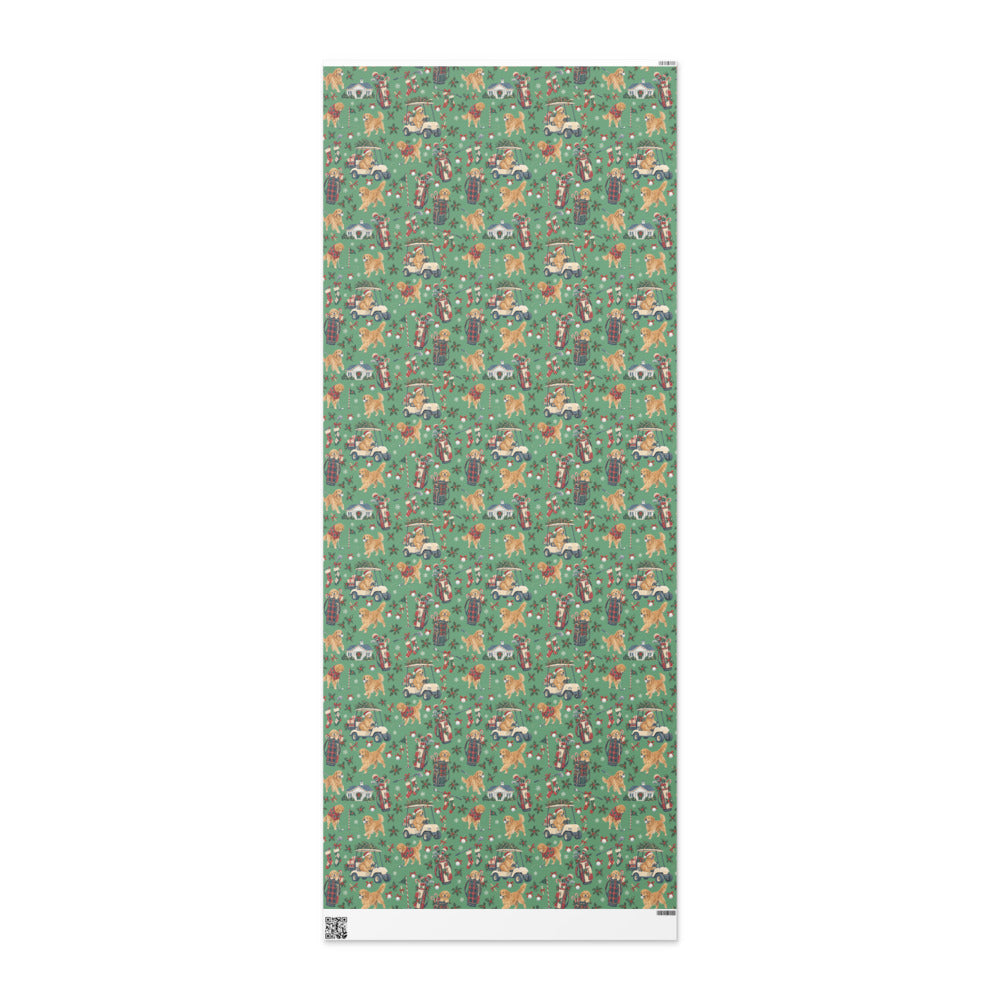Holiday Rounds Wrapping Paper — the full 6 ft roll