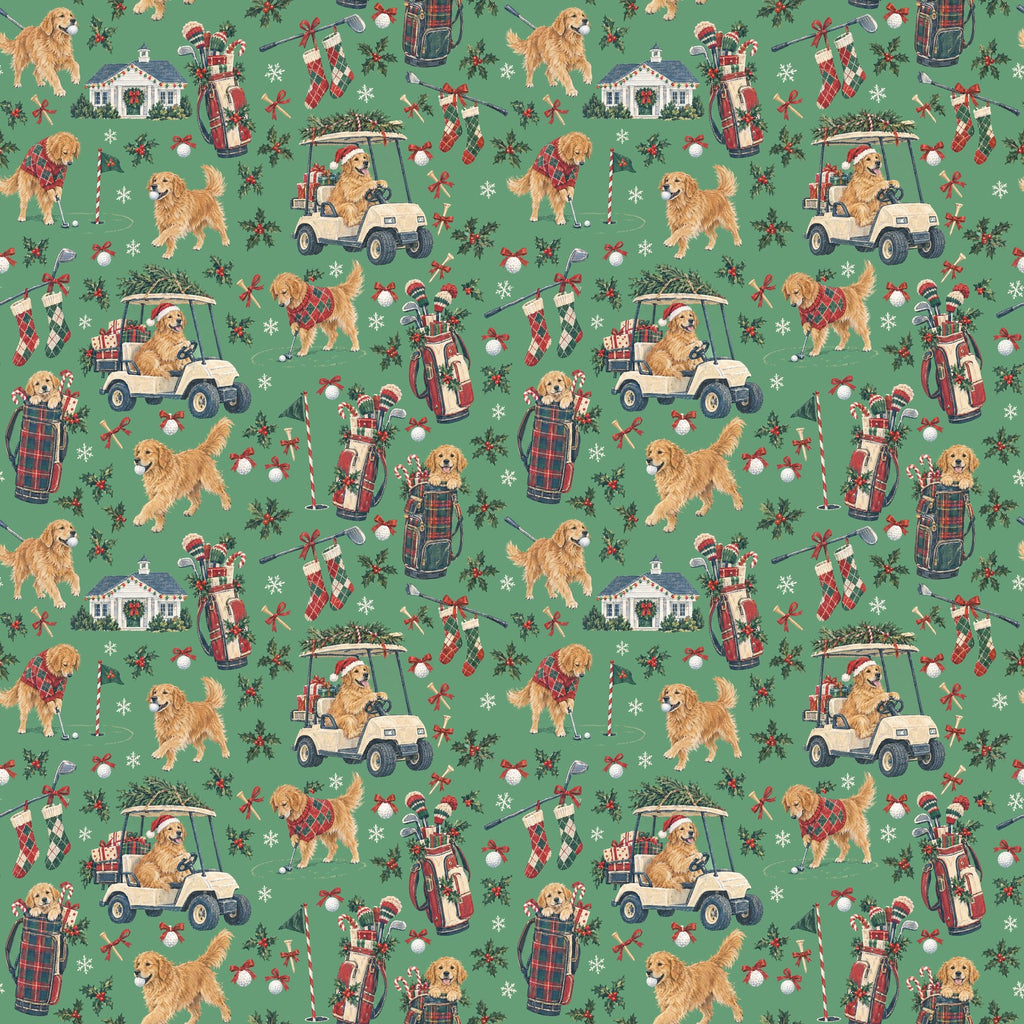 Holiday Rounds Wrapping Paper — the print, a 24 in square