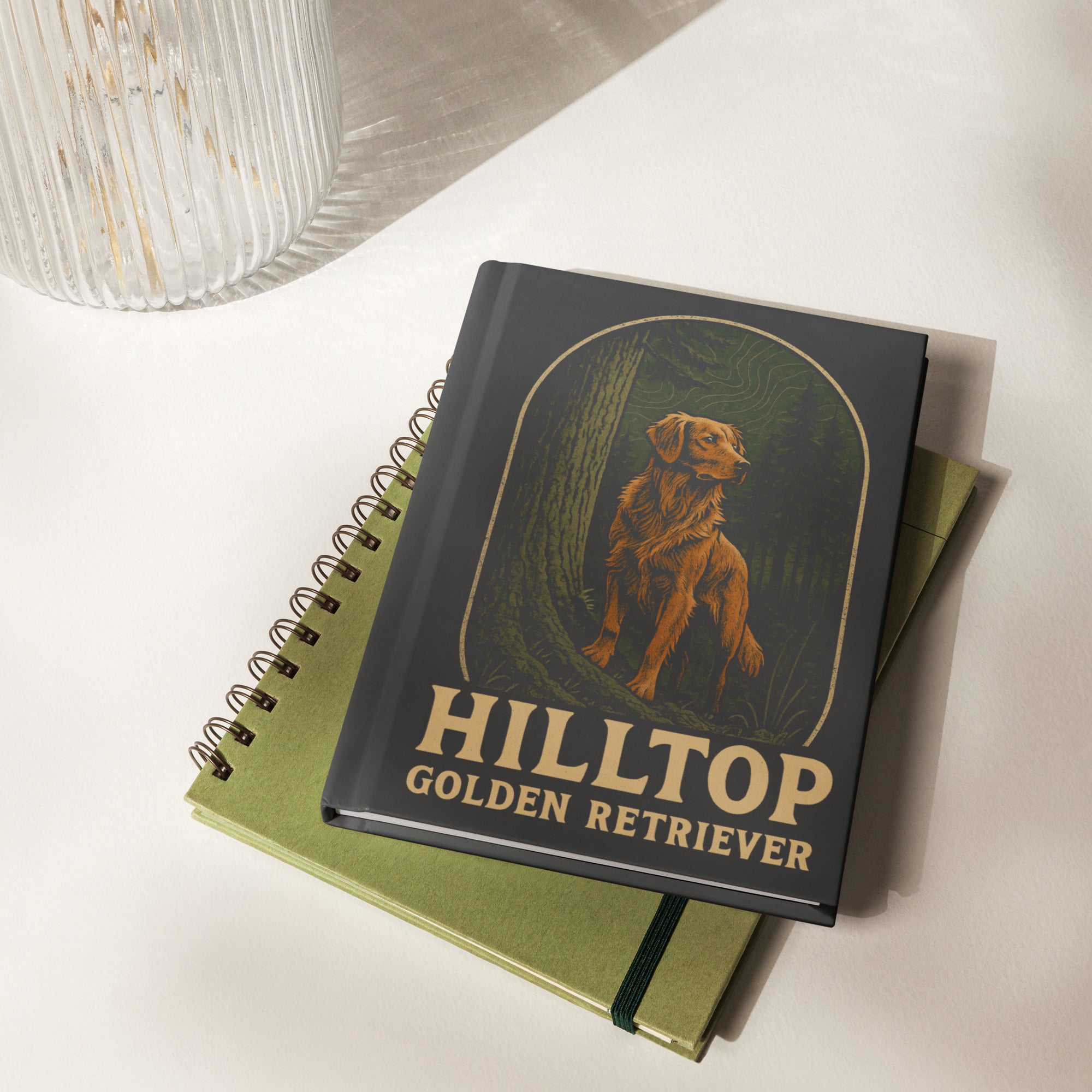 Hilltop Golden Retriever Hardcover journal matte