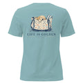 Beach Bag Nap Women's Relaxed Tee — Heather Blue Lagoon