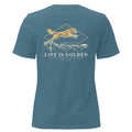 Dockside Leap Women's Relaxed Tee — Heather Deep Teal