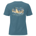 Winter Bird Count Women's Relaxed Tee — Heather Deep Teal