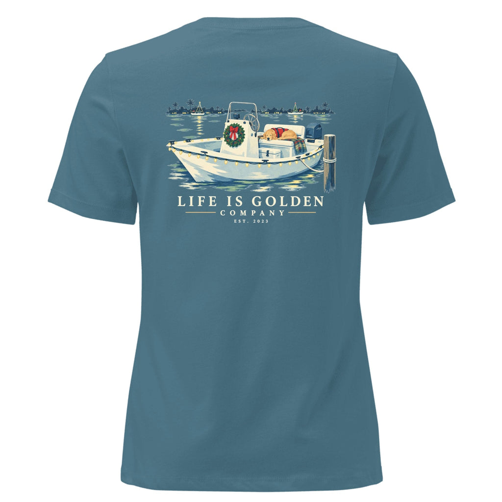 Parade Captain Women's Relaxed Tee — Heather Deep Teal