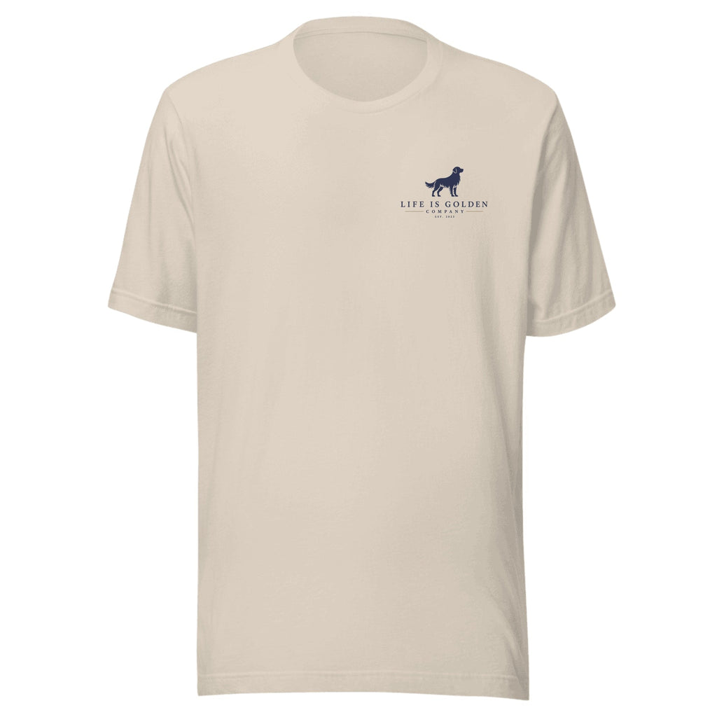 The Fairground Tee — Heather Dust (front)