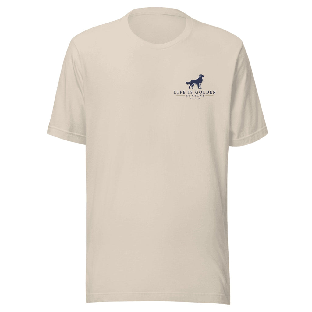 The Friday Night Lights Tee — Heather Dust (front)