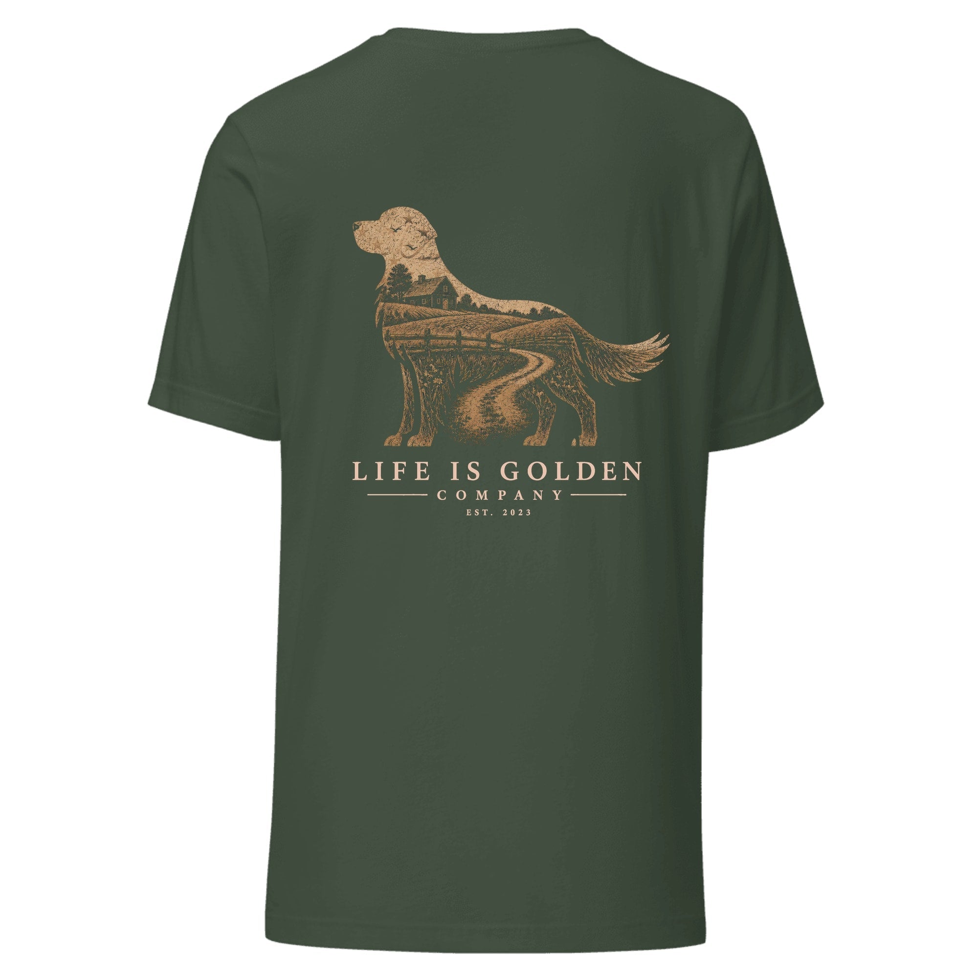 The Homestead Golden Tee — Heather Forest