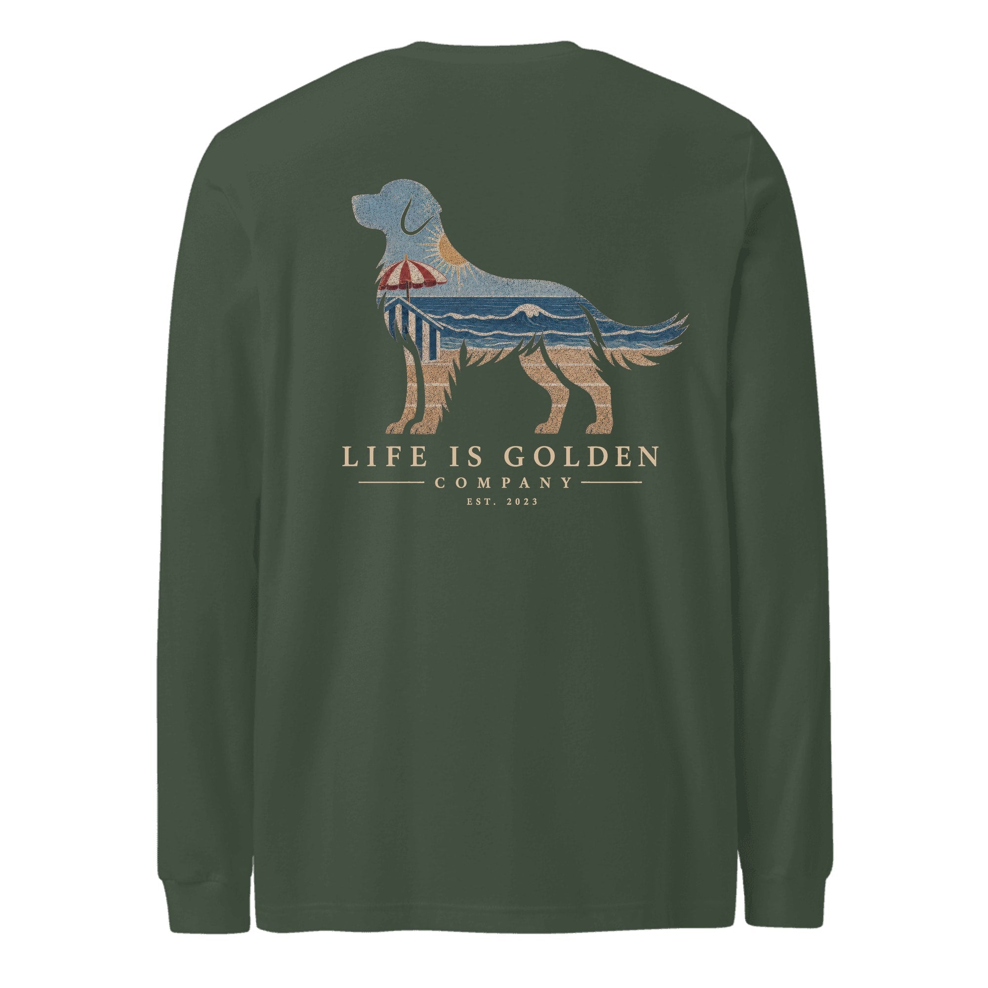 The Beach Day Golden Long Sleeve — Heather Forest