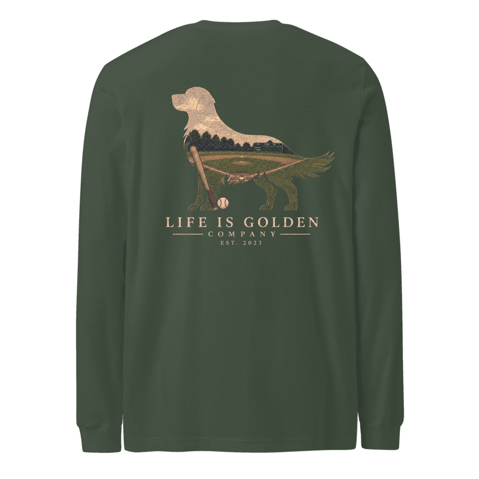 The Home Team Golden Long Sleeve — Heather Forest