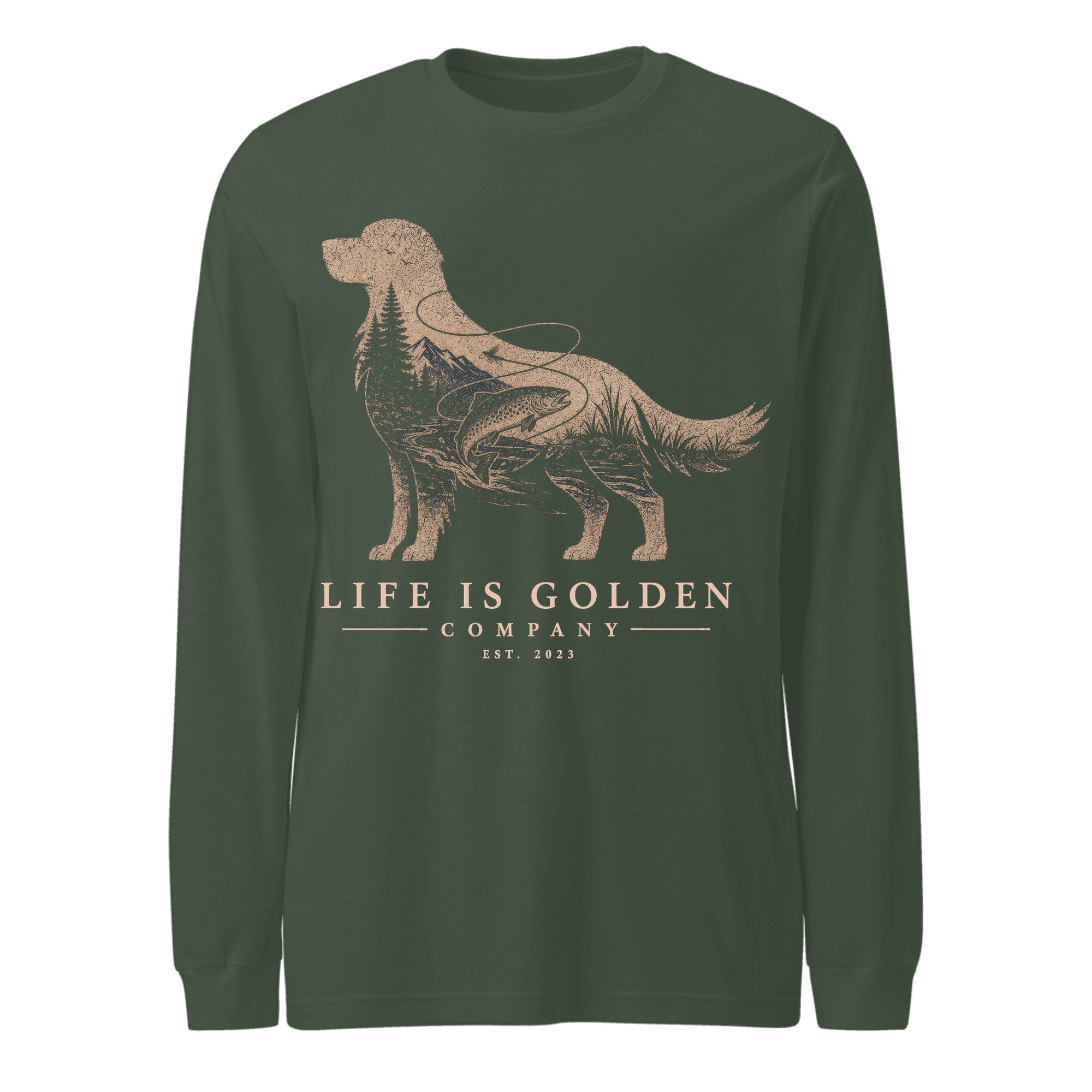 The Riverbend Golden Long-Sleeve — Heather Forest