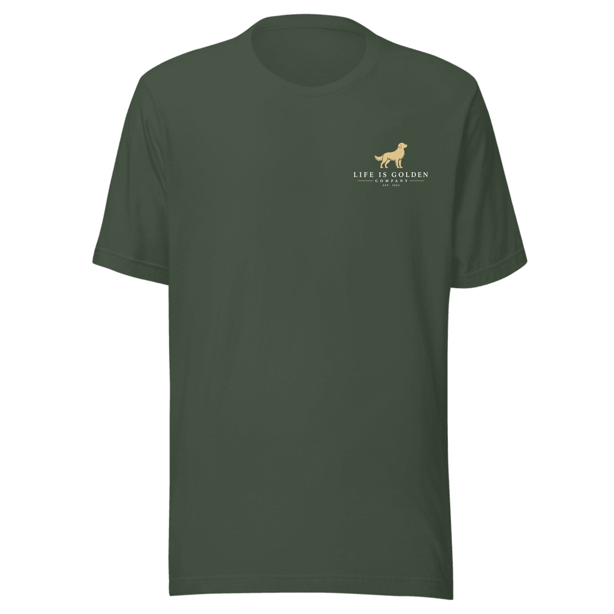 The Trailhead Copilot Tee — Heather Forest (front)