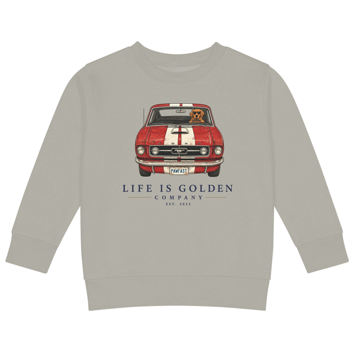 The Pony Run Kids Crewneck — Heather