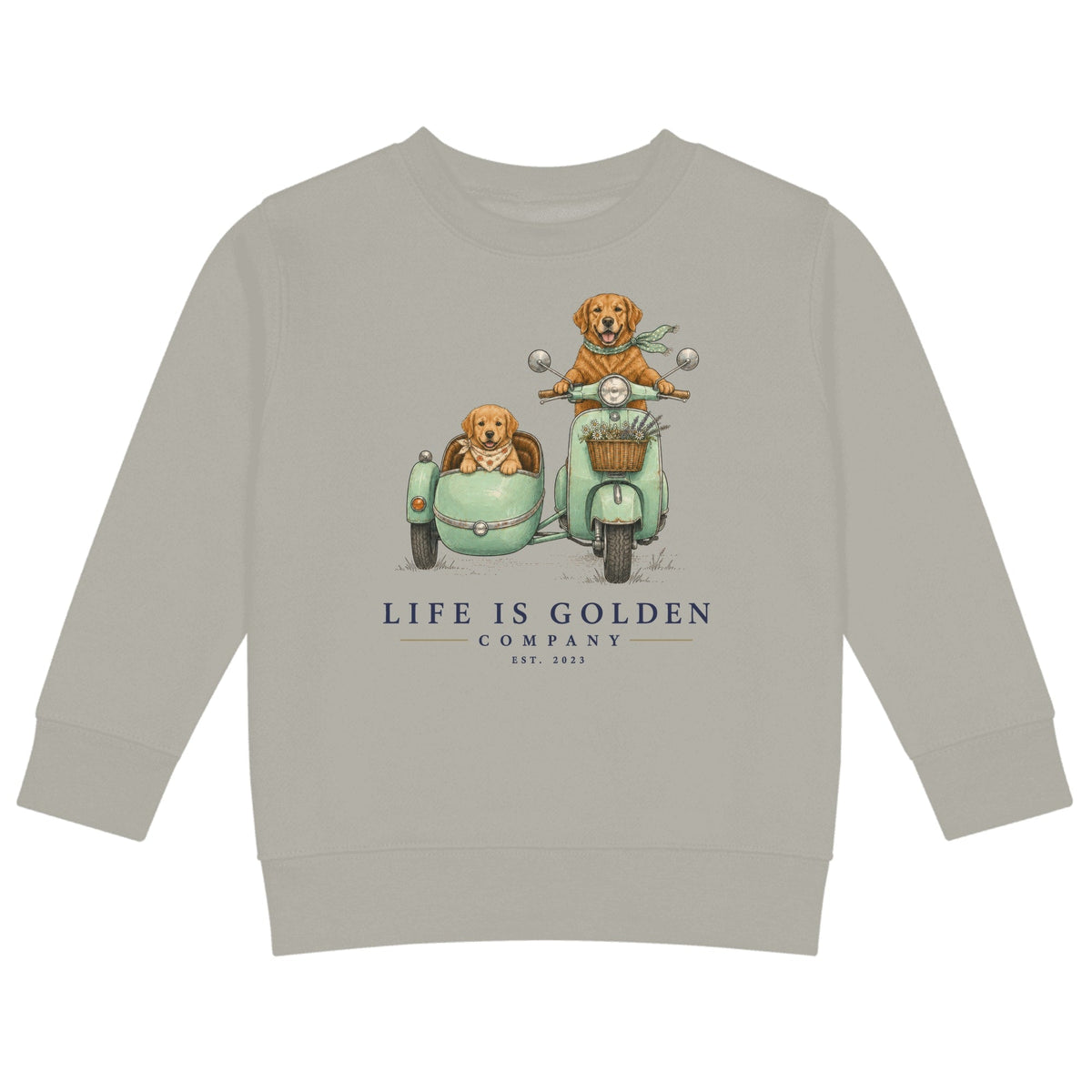 The Sidecar Run Kids Crewneck — Heather