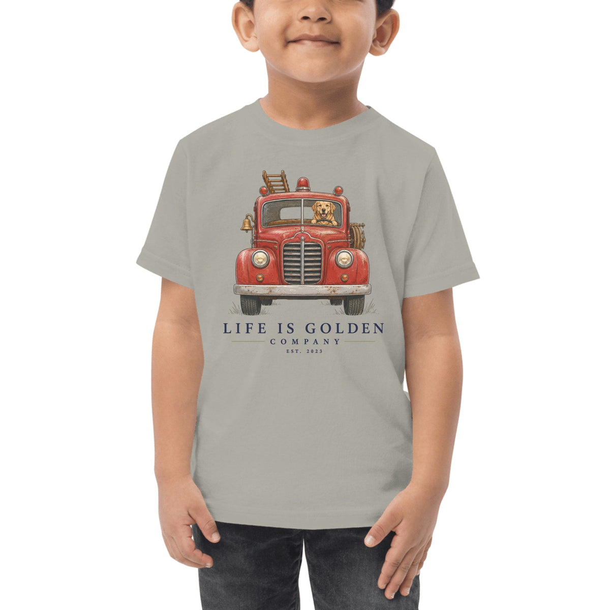 The First Alarm Toddler Tee — Heather