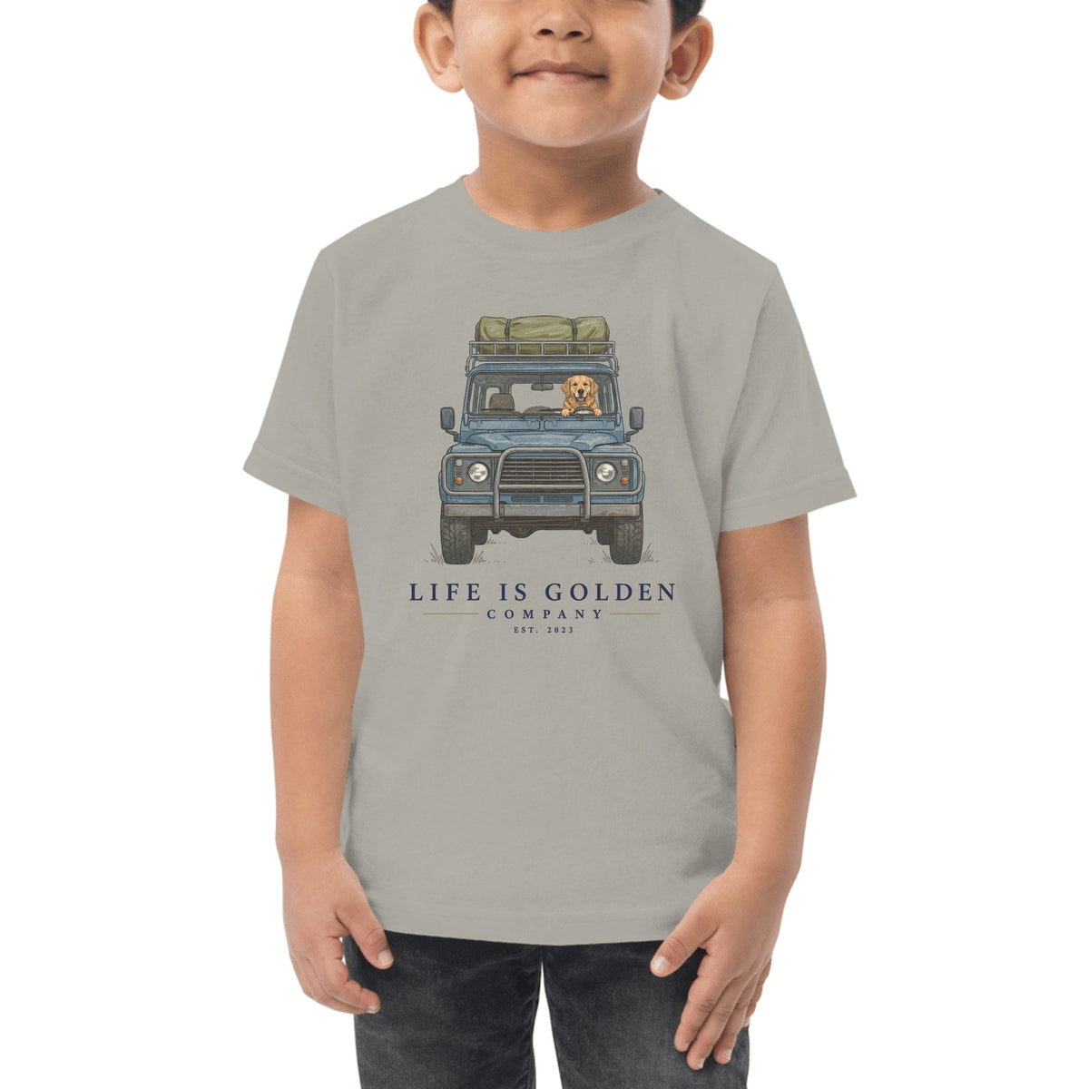 The Base Camp Toddler Tee — Heather