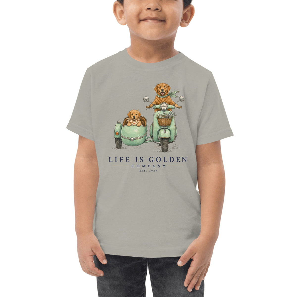 The Sidecar Run Toddler Tee — Heather