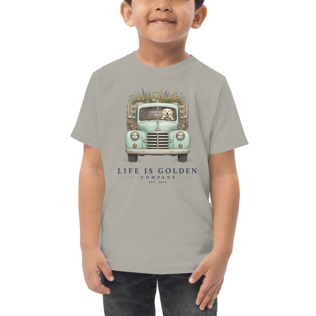 The Market Run Toddler Tee — Heather