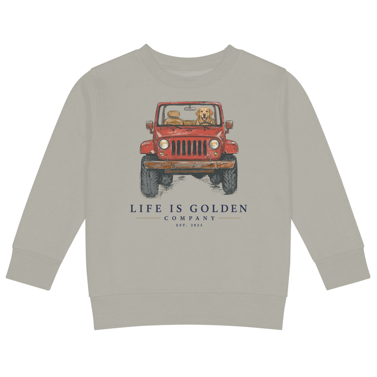 The Top-Down Run Kids Crewneck — Heather