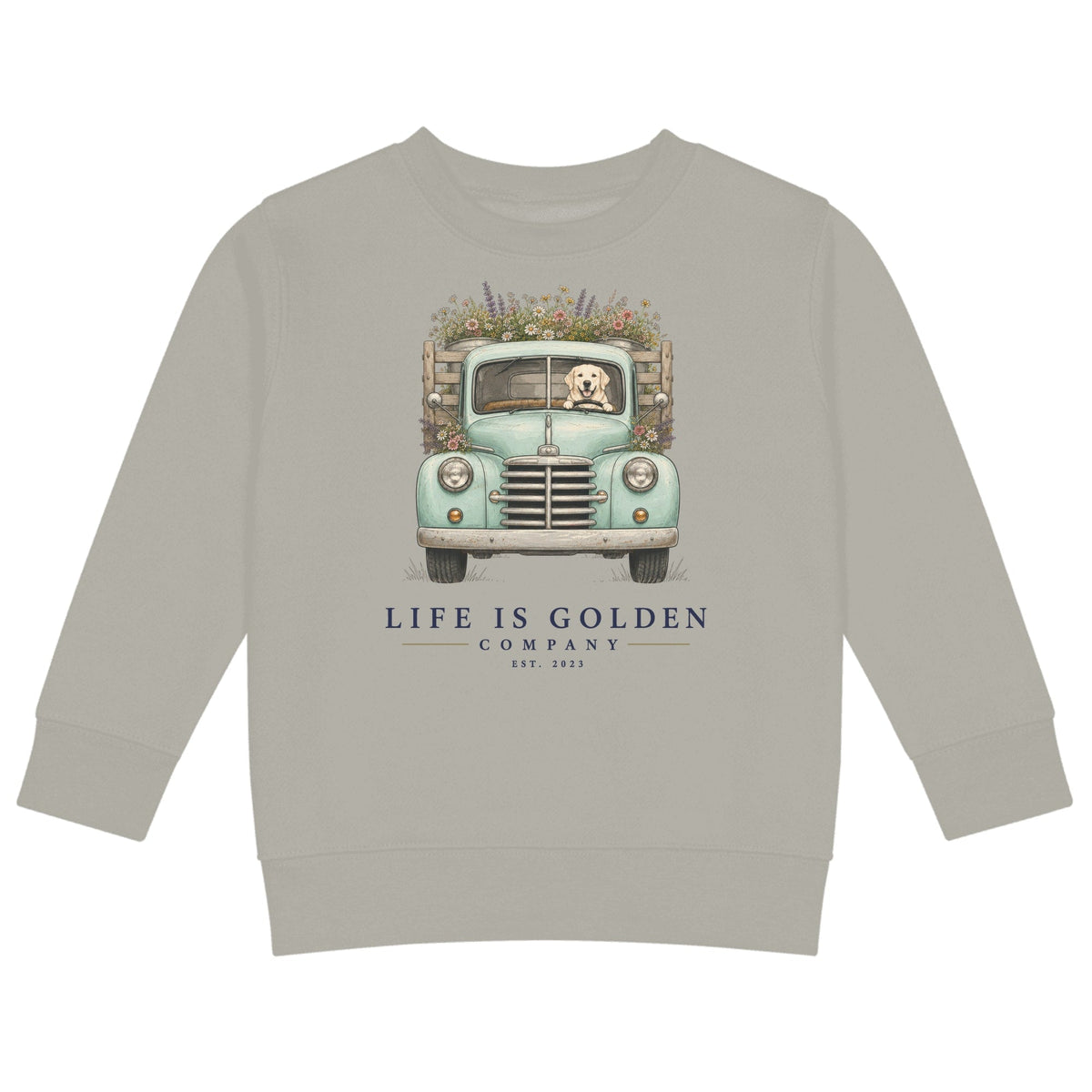 The Market Run Kids Crewneck — Heather