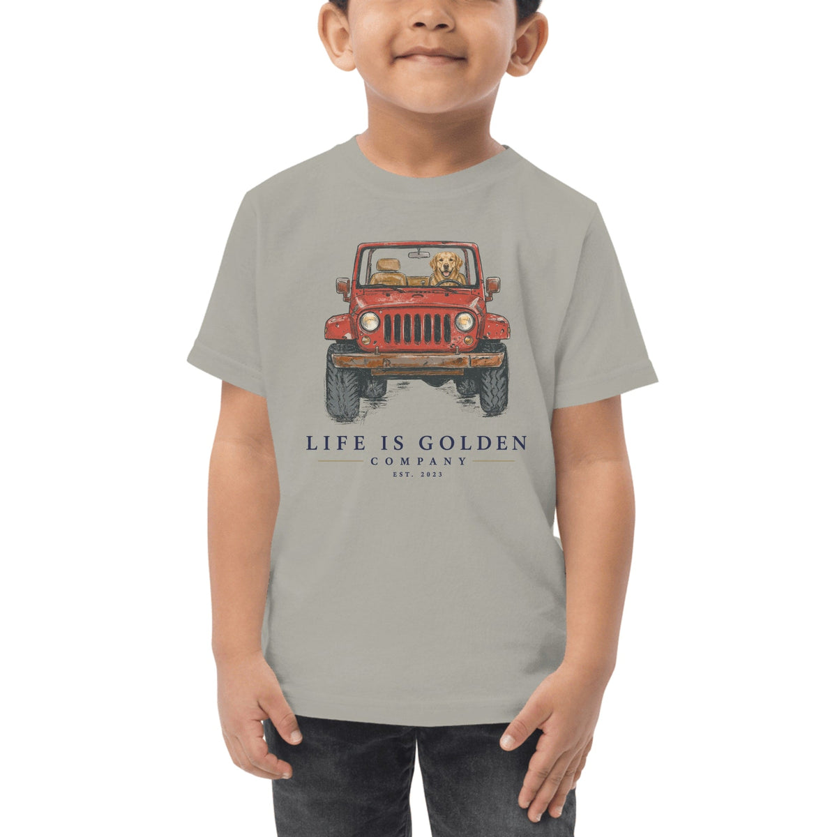 The Top-Down Run Toddler Tee — Heather