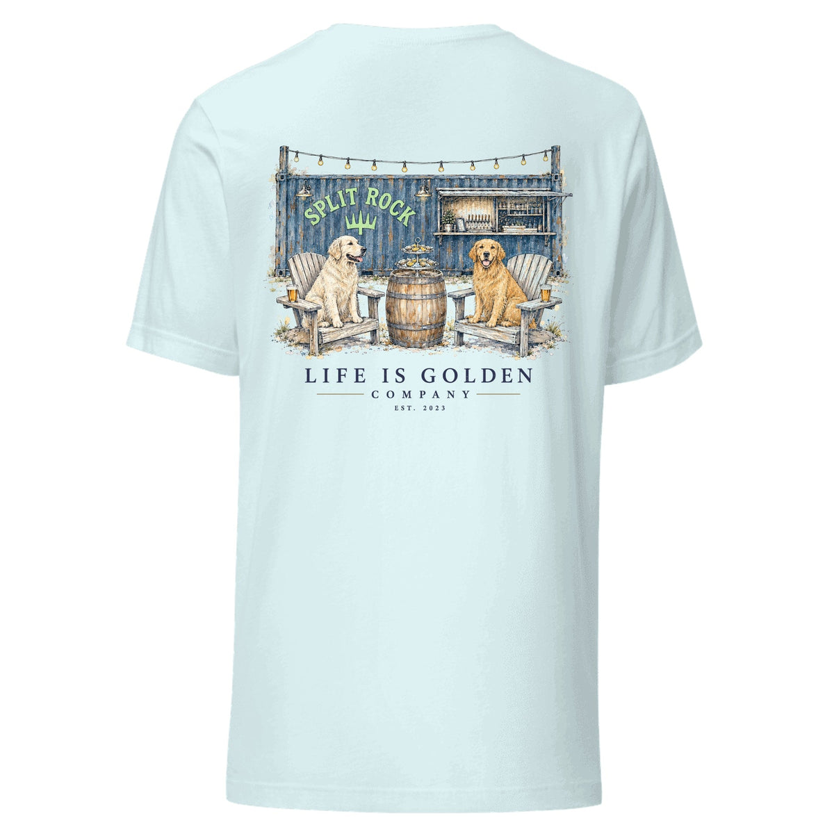 The Raw Bar Tee — Heather Ice Blue