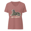 Wildflower Golden Women’s V-Neck — Heather Mauve