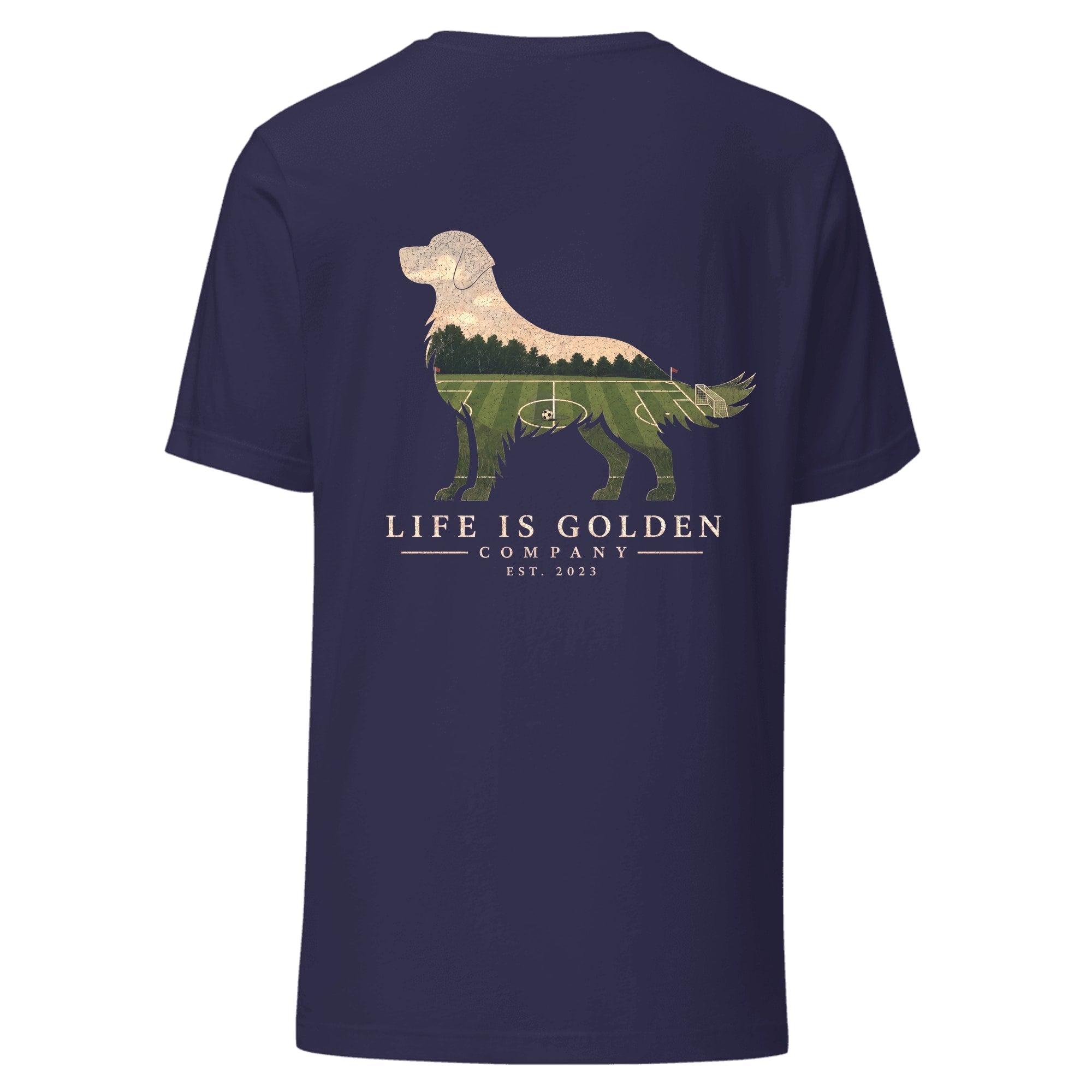 The Match Day Golden Tee — Heather Midnight Navy