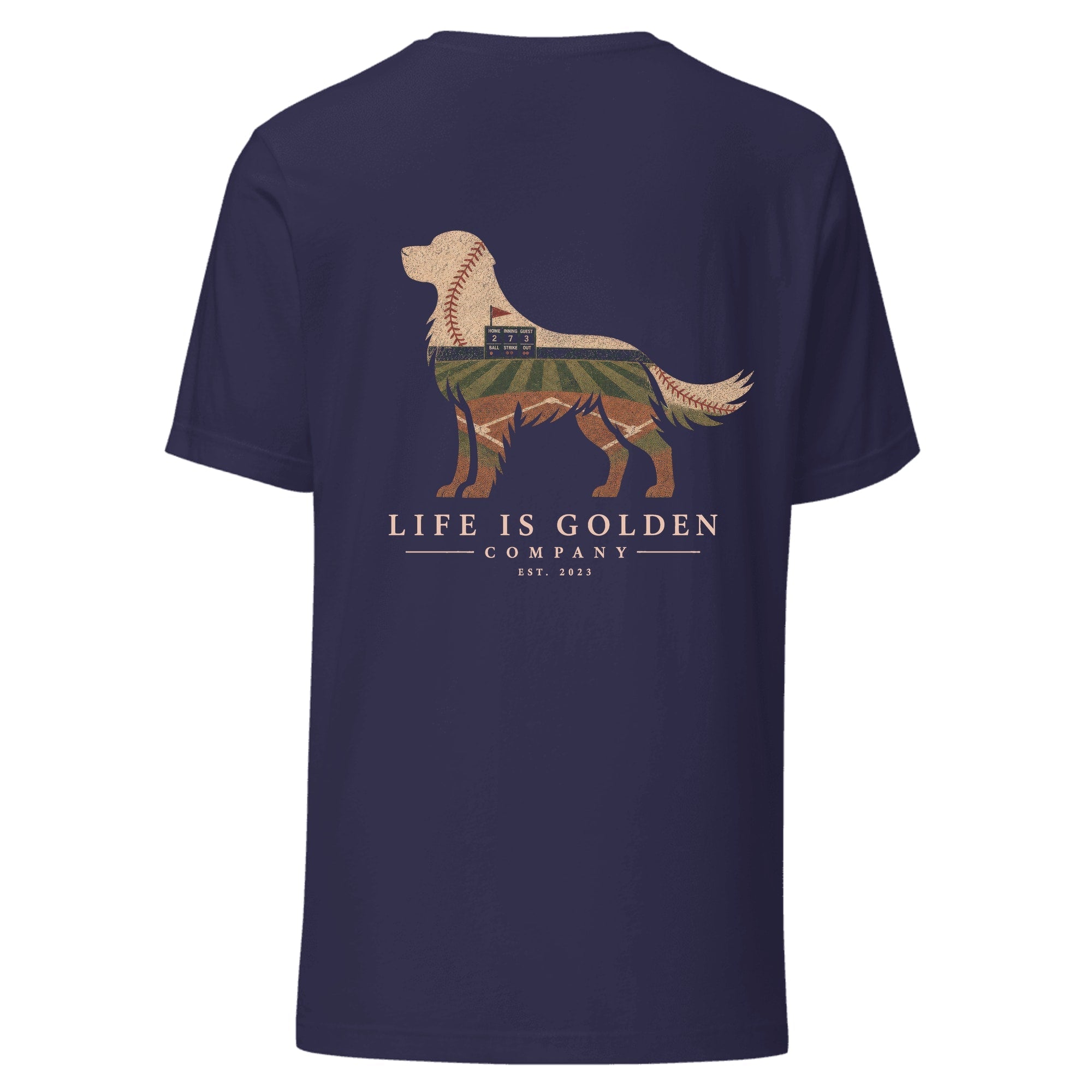 The Home Team Golden Tee — Heather Midnight Navy