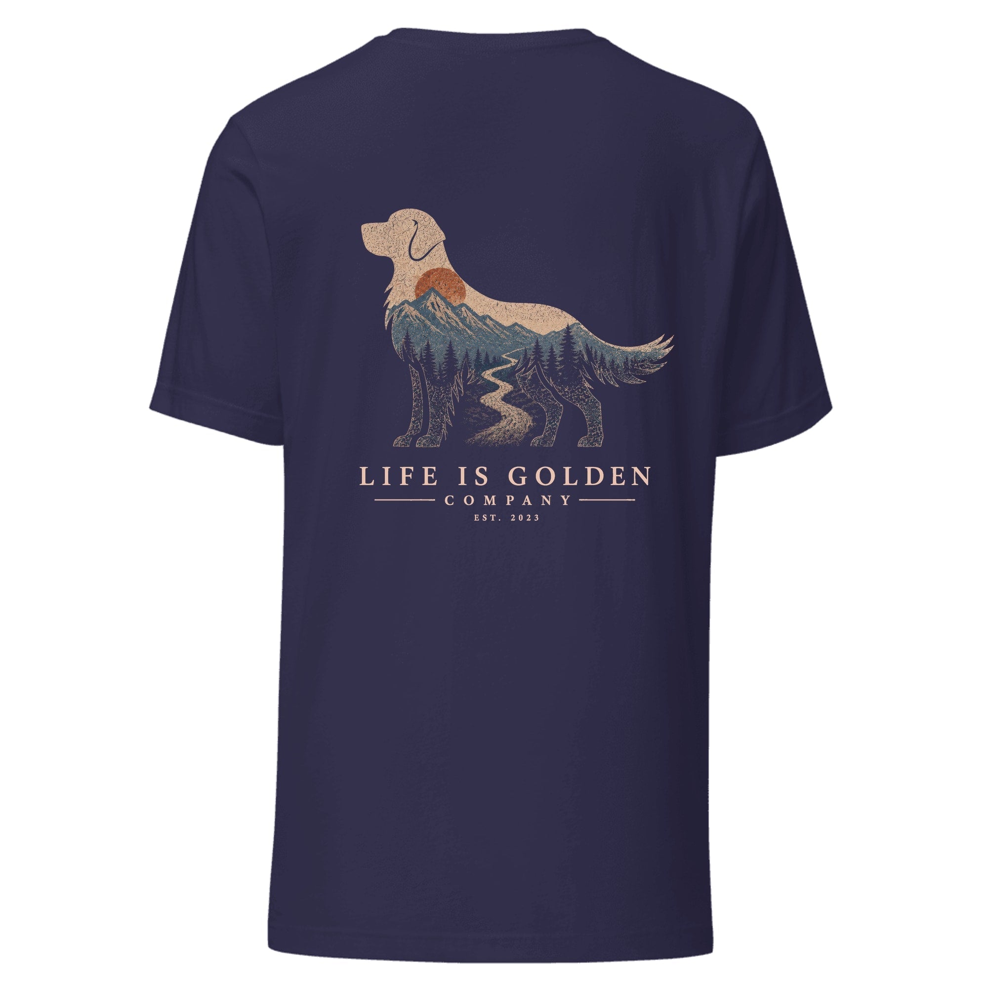 The High Country Golden Tee — Heather Midnight Navy