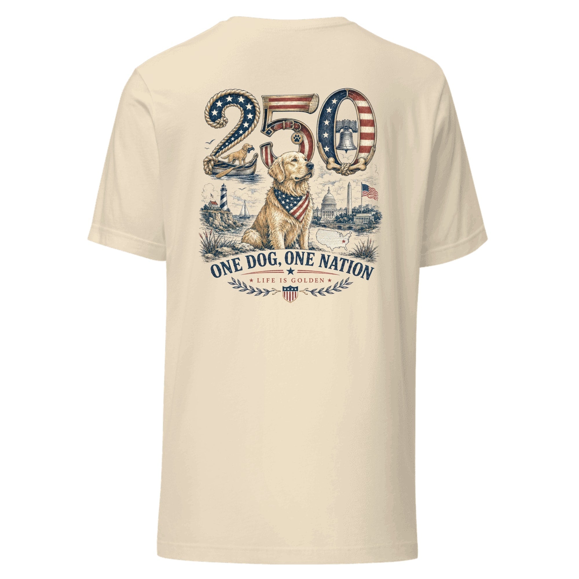 The Semiquincentennial Tee — Heather Natural
