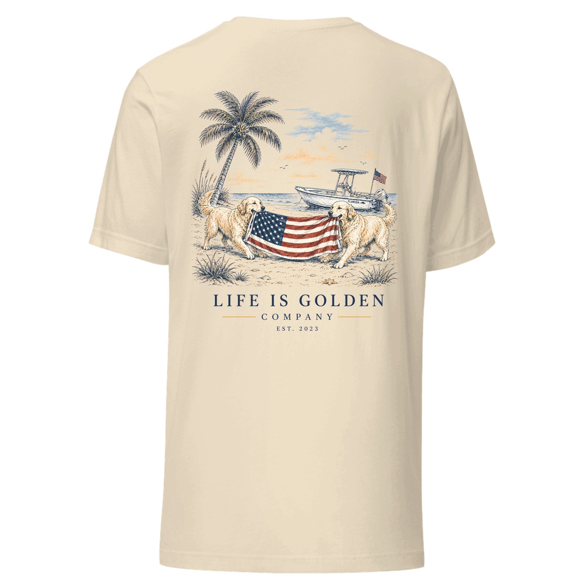 Red, White & English Cream Tee — Heather Natural