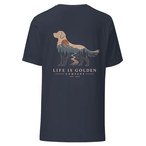 The High Country Golden Tee — Heather Navy