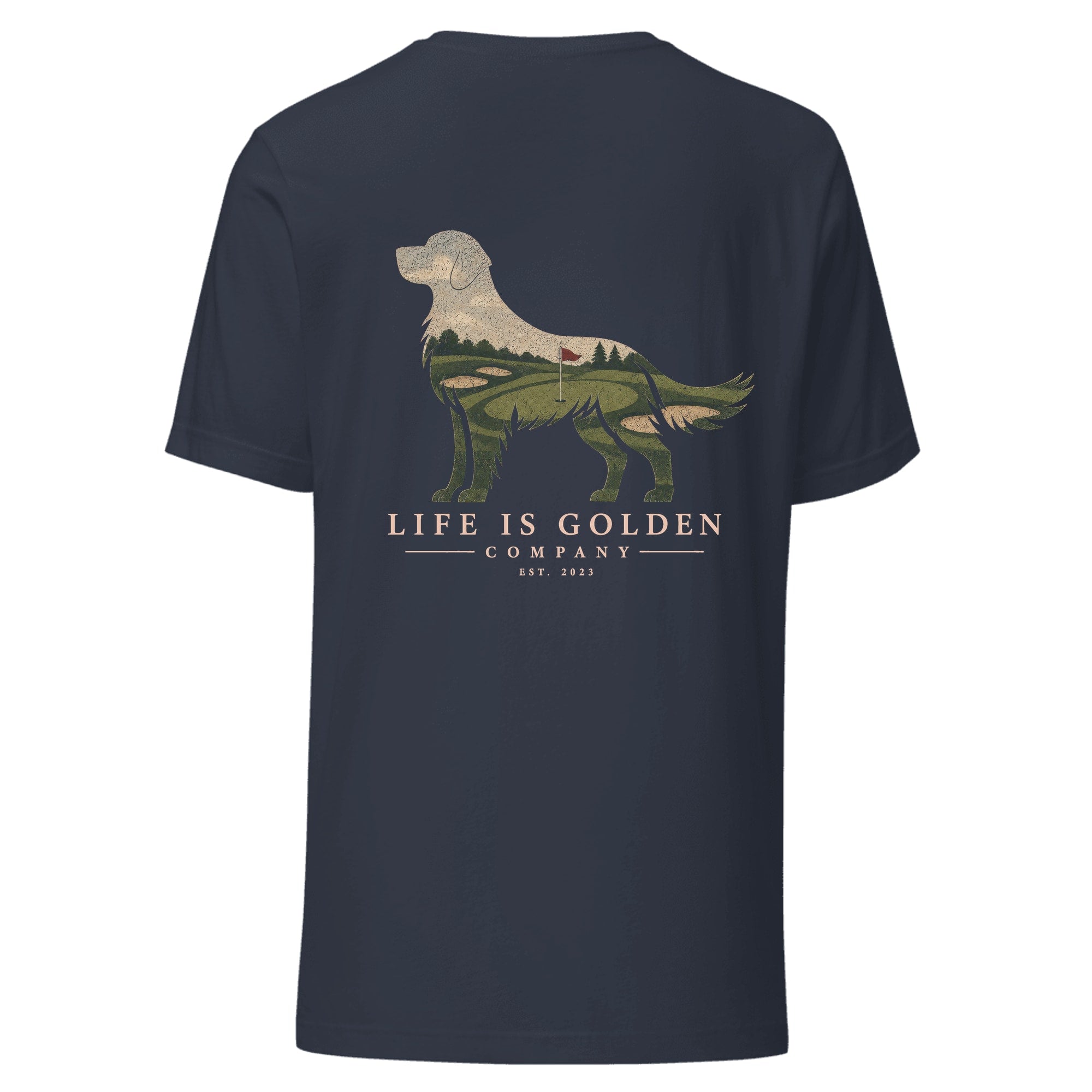 The Fairway Golden Tee — Heather Navy