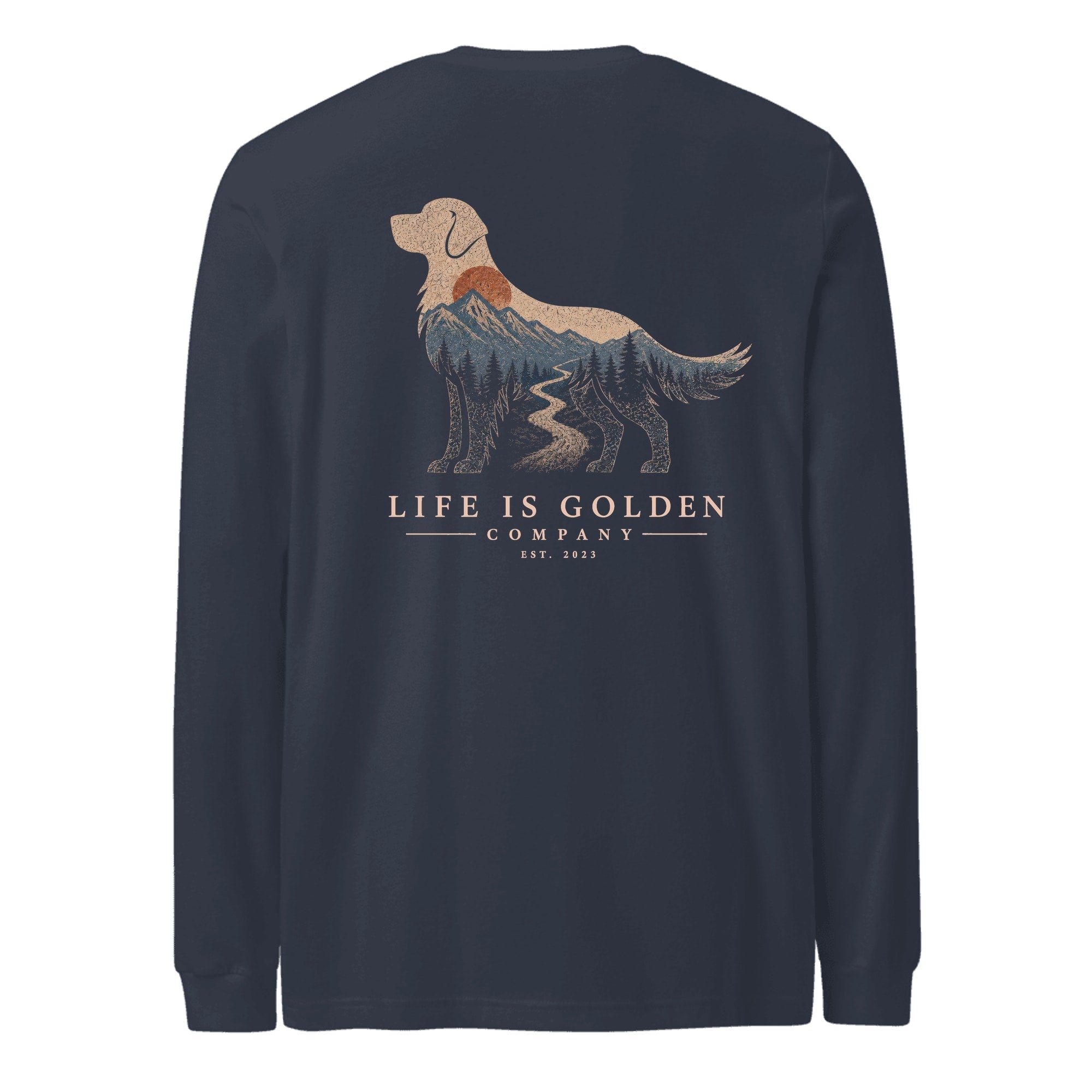 The High Country Golden Long Sleeve — Heather Navy