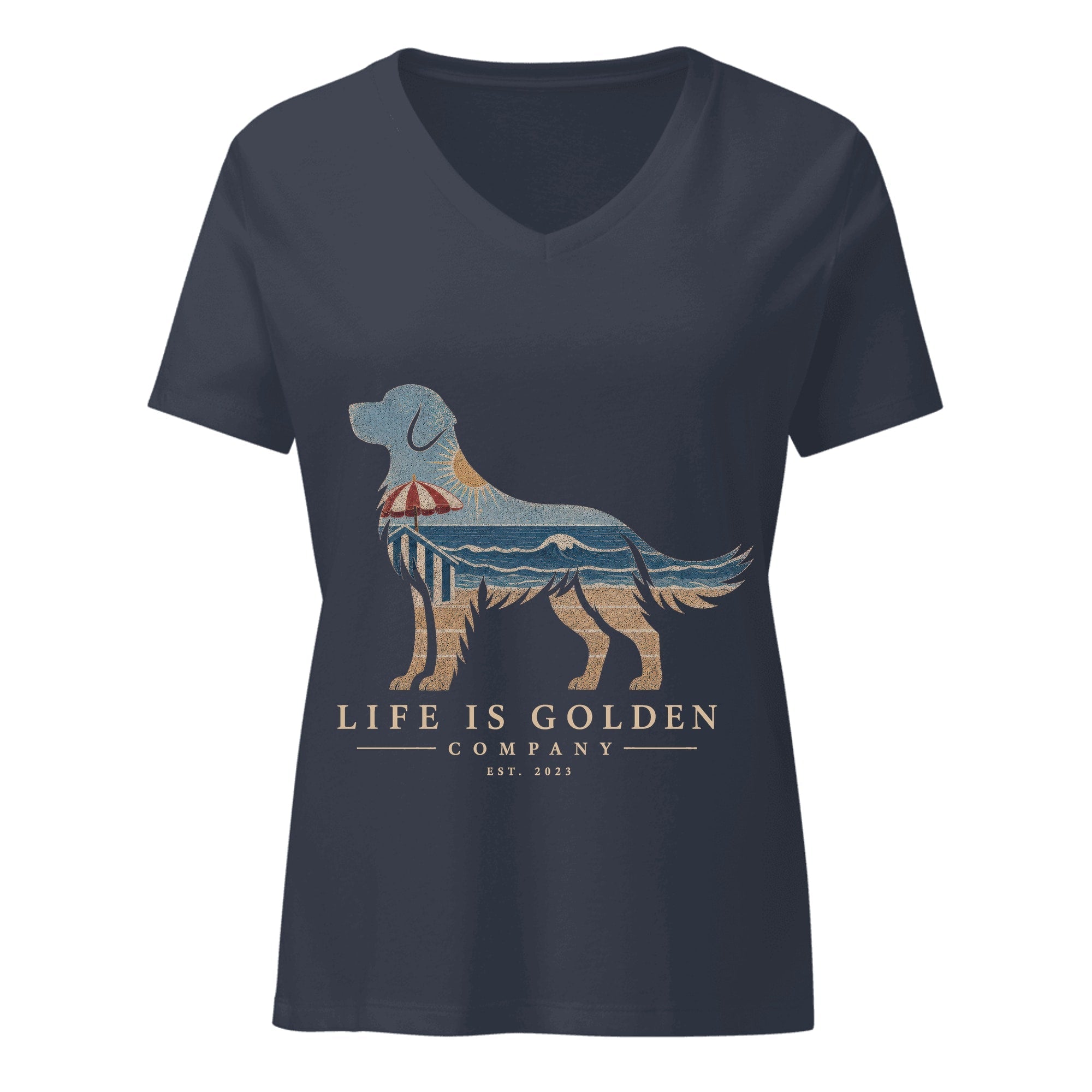 The Beach Day Golden — Heather Navy