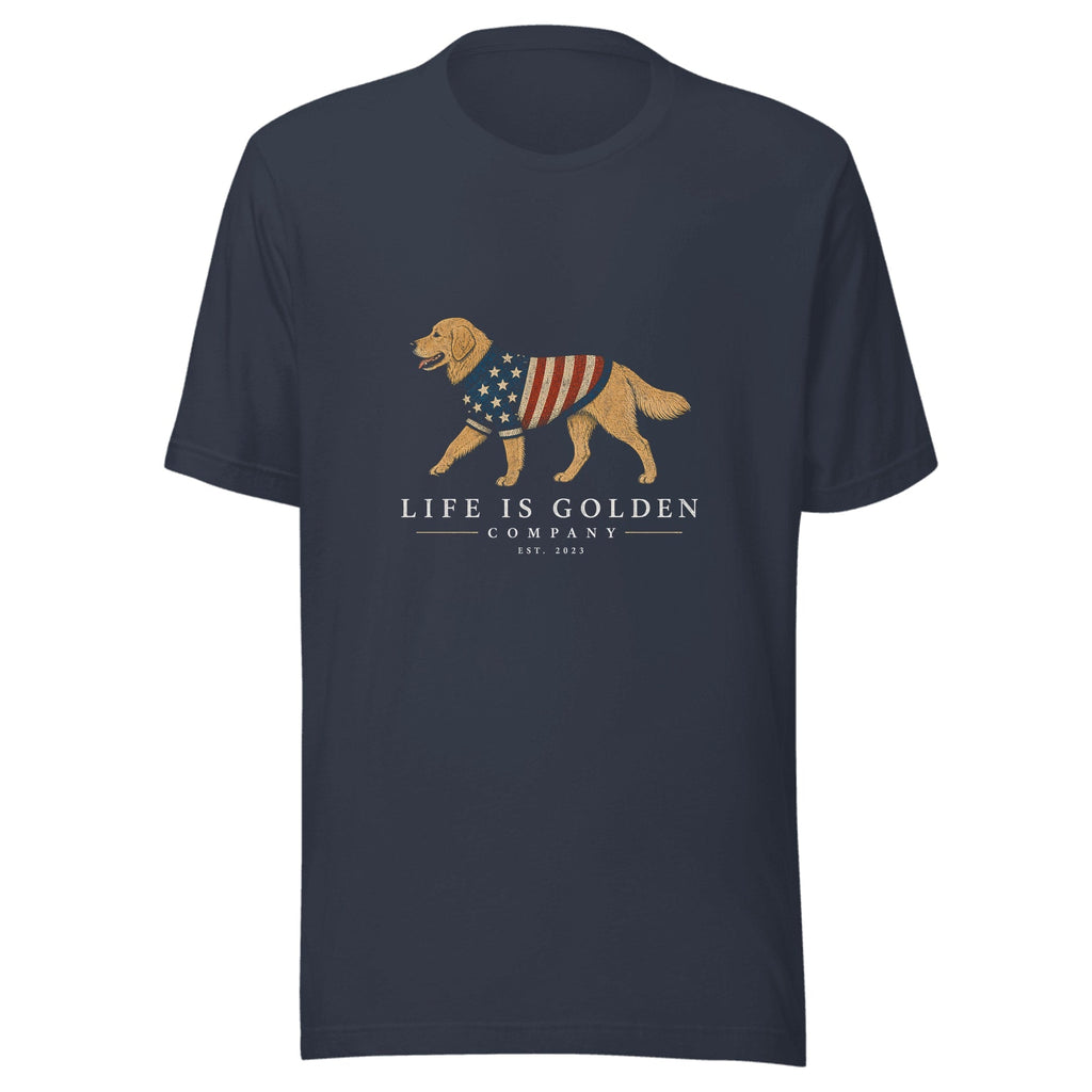 The Old Glory Tee — Heather Navy