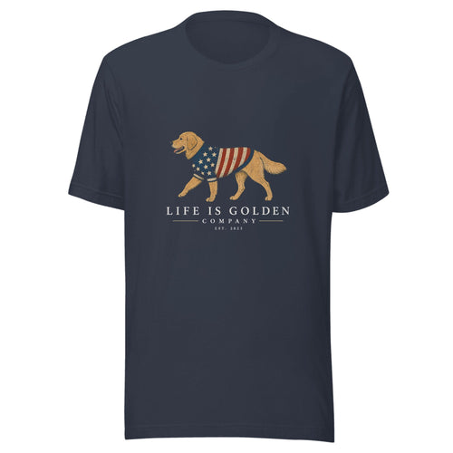 The Old Glory Tee — Heather Navy