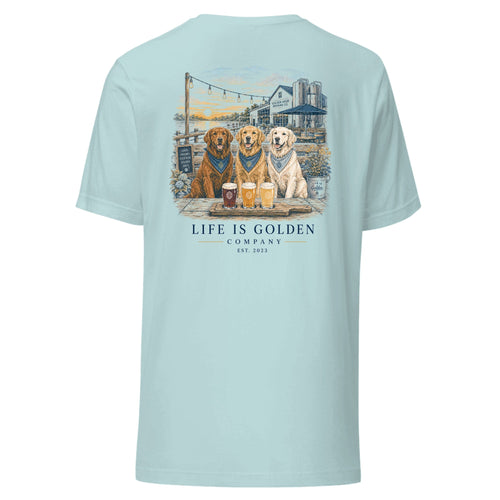 The Flight Night Tee — Heather Prism Ice Blue