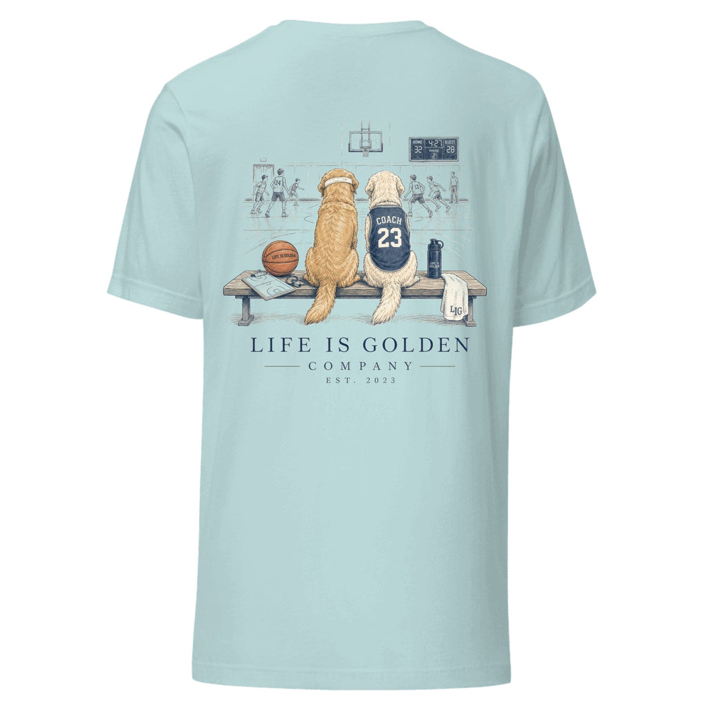 The Bench Boss Tee — Heather Prism Ice Blue