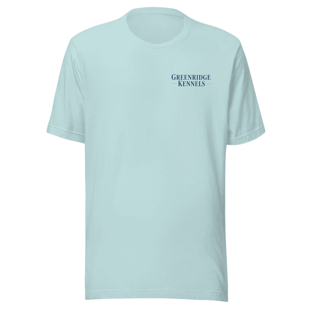 The Still Water Tee — Heather Prism Ice Blue (front)