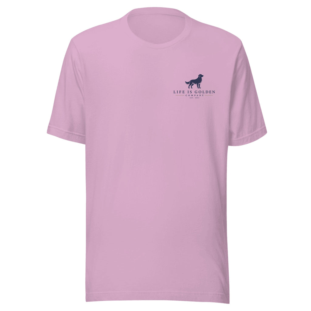 The Wildflower Detour II Tee — Heather Prism Lilac (front)
