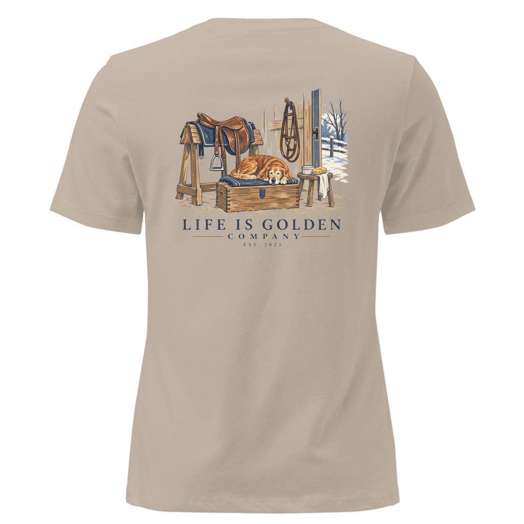 Tack Room Companion Women's Relaxed Tee — Heather Stone